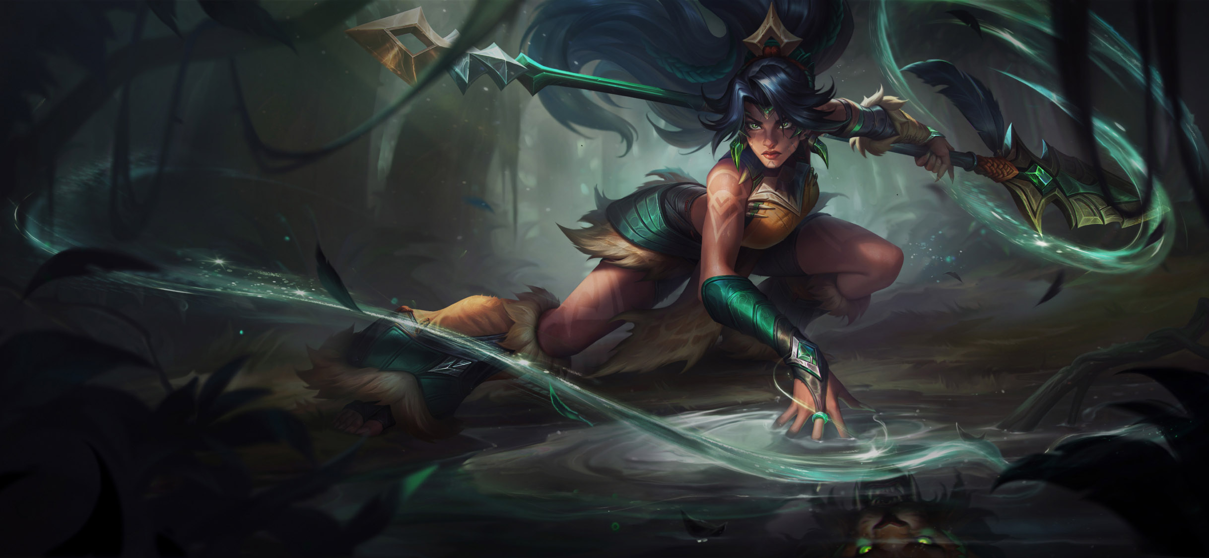 Nidalee - Wild Rift Champion Guide and High-Res Poster